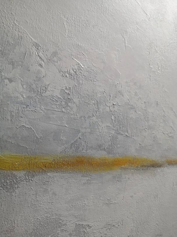 Yellow Sea Contemporary Abstract Canvas Wall Art LJM0W wall art